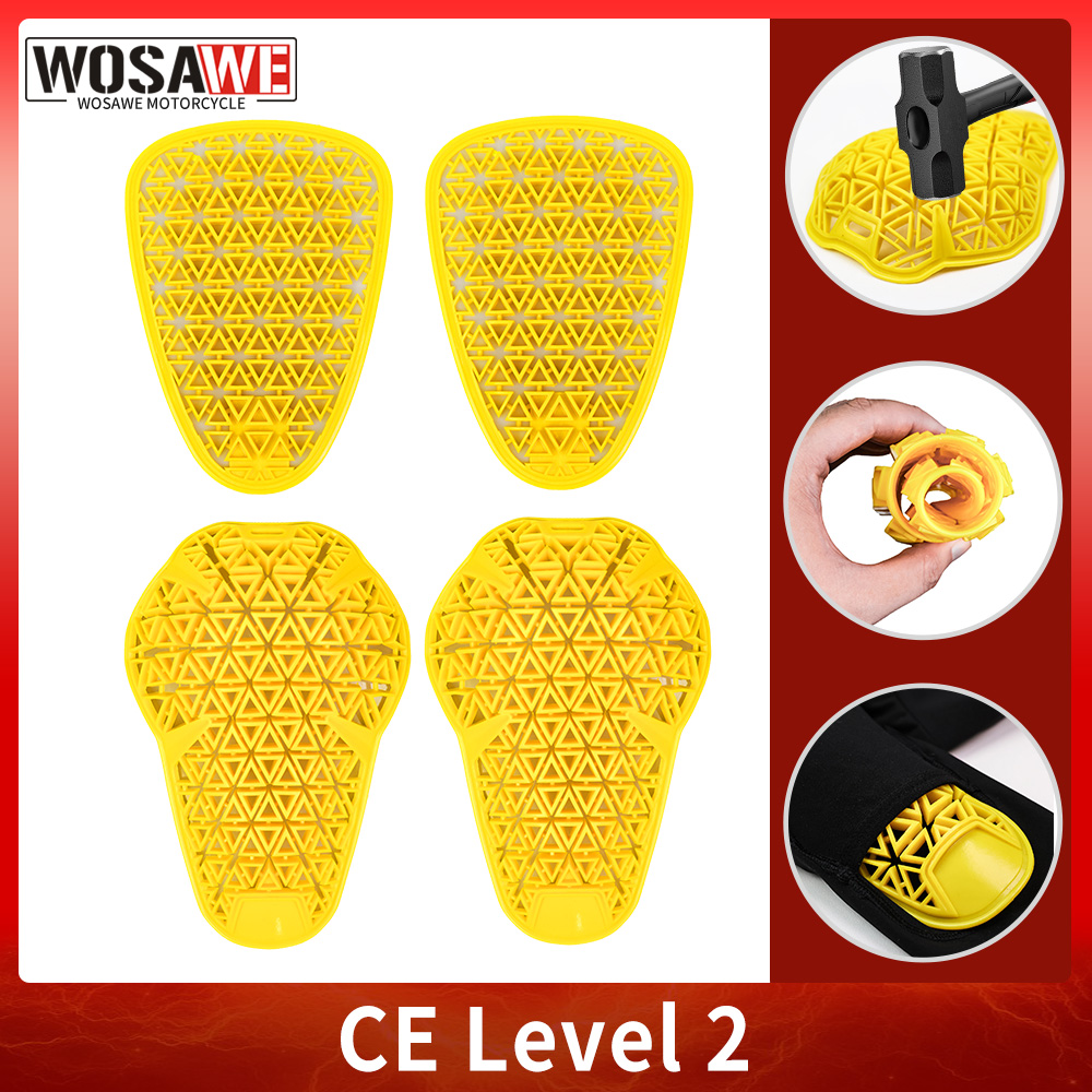 Motorcycle Gear Protection Levels - WOSAWE CE レベル 1/2 オートバイパンツジーンズインサート保護具 MTB