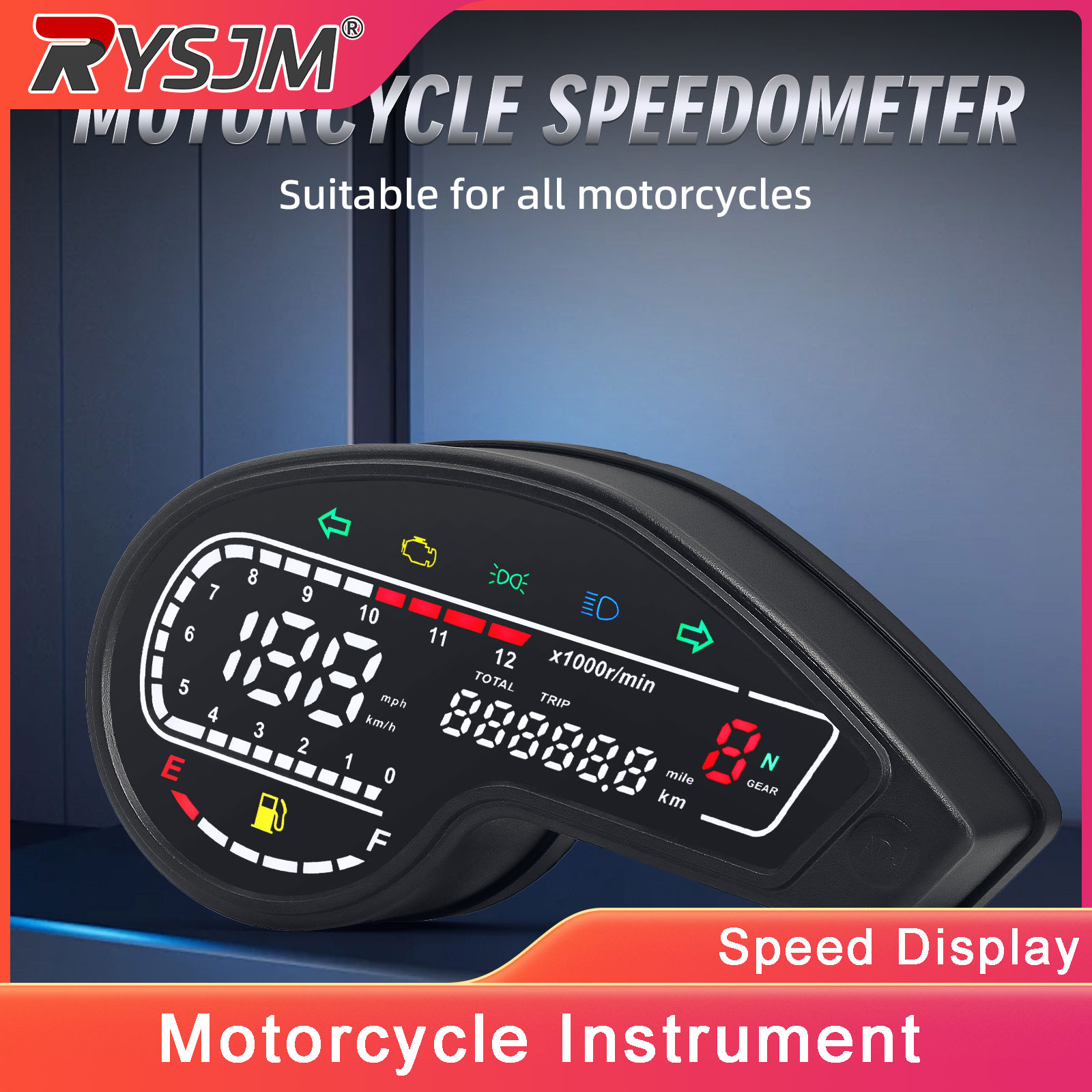 Motorcycle Gear Display - ホンダ XR150 XR150 オートバイ LED デジタルスピードメーター走行距離計ギアタコメーターアッシー燃料レベル表示オートバイアクセサリー