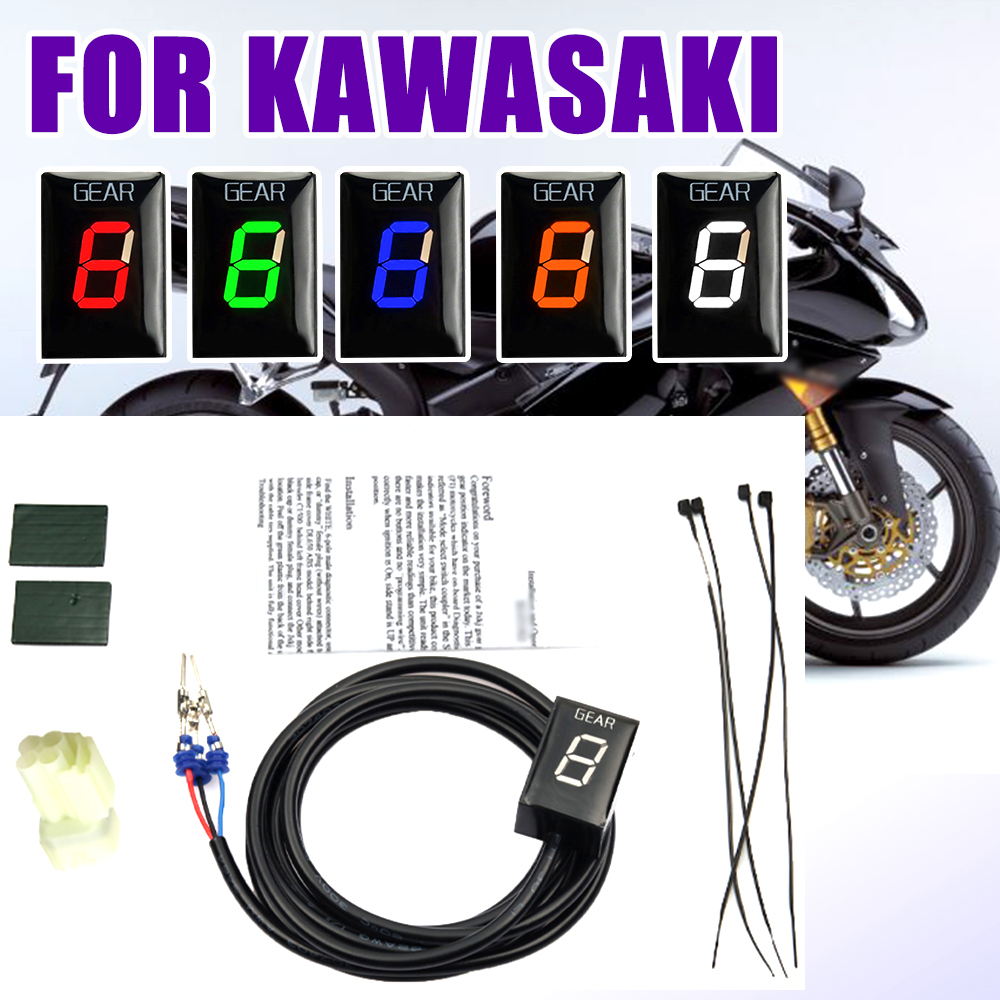 Motorcycle Gear Display - カワサキZx6r,zx10r,versys 650,versys 1000,650,s650 ZX-6R ZX-10R,vn900,vn 900,モーターサイクルアクセサリー用ギアインジケーター