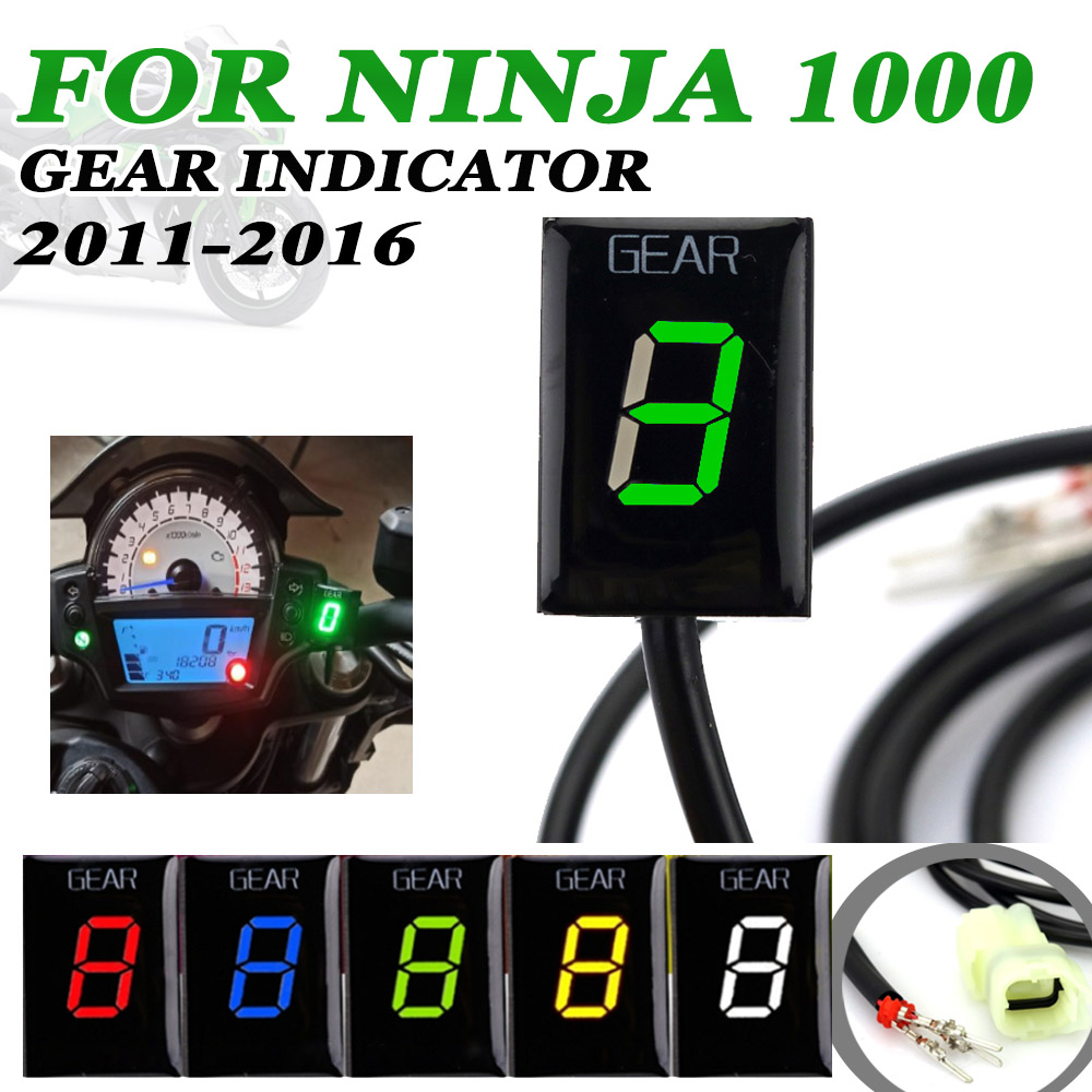 Motorcycle Gear Display - モーターサイクルアクセサリー用LEDディスプレイ,カワサキ忍者1000,ニンジャ1000, 2011, 2012, 2013, 2014, 2015,