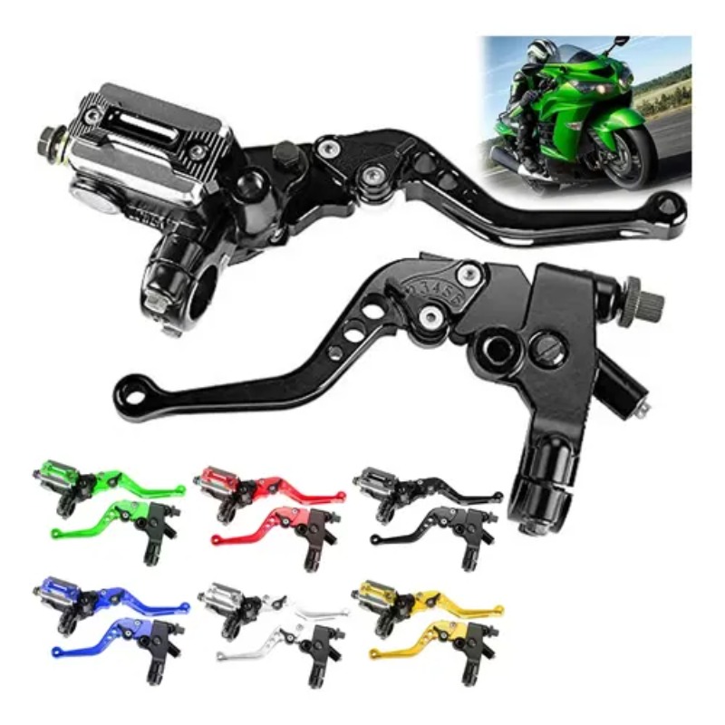 Gear Clutch Motorcycle - オートバイ左クラッチハンドル右ブレーキポンプマスターシリンダー油圧ブレーキレバー ダートピットバイクATVクワッドモペットスクーター用