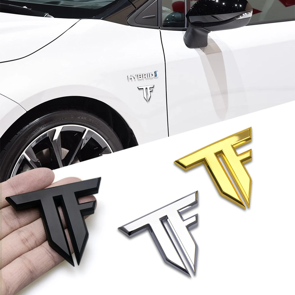 1pc 3D メタル TF エンブレムバッジ車のデカールクロ - Motorcycle Gear Icon のレビューと価格