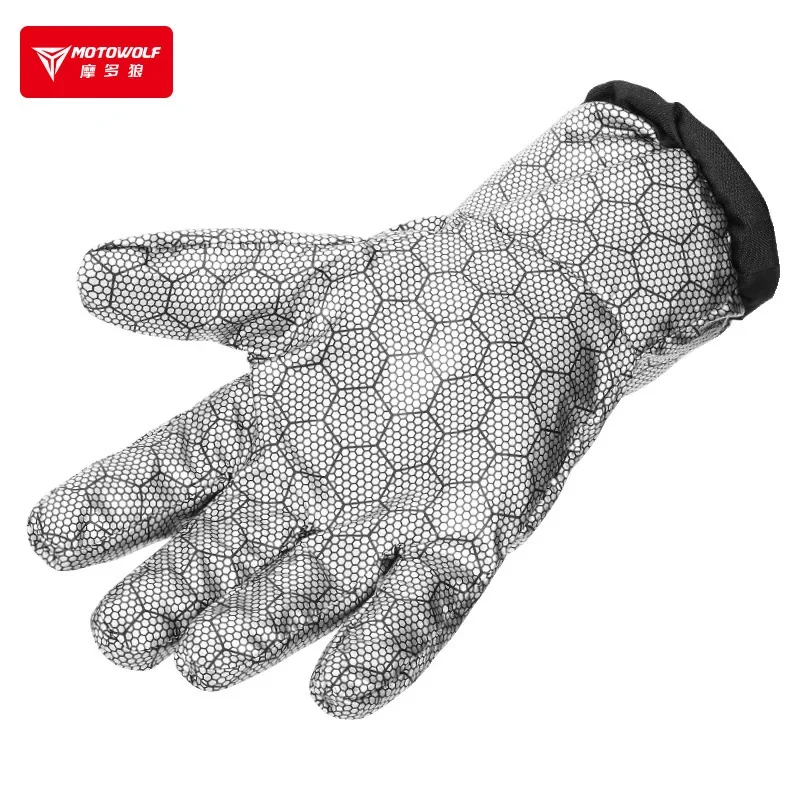 秋冬オートバイ乗馬手袋防水防雨カバー防風暖かいバイクレーシン - Motorcycle Gear Gloves のレビューと価格