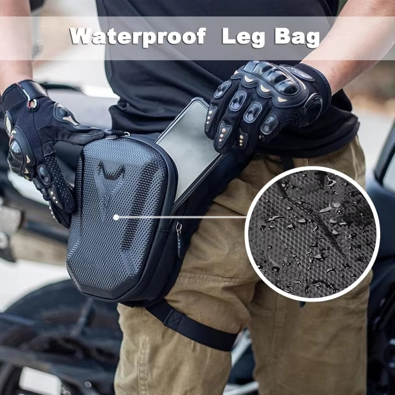 屋外防水オートバイレッグバッグ、ウエストパック＆クロスボディ - Motorcycle Gear Organizer のレビューと価格