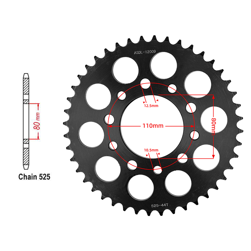 オートバイ 525 チェーン 15T フロント 44T リア - Motorcycle Gear Japan のレビューと価格