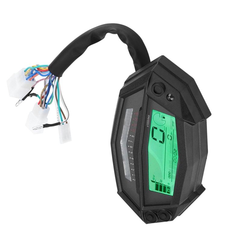 A30P-オートバイゲージ LCD スピードメーター調整可能 - Motorcycle Gear Icon のレビューと価格
