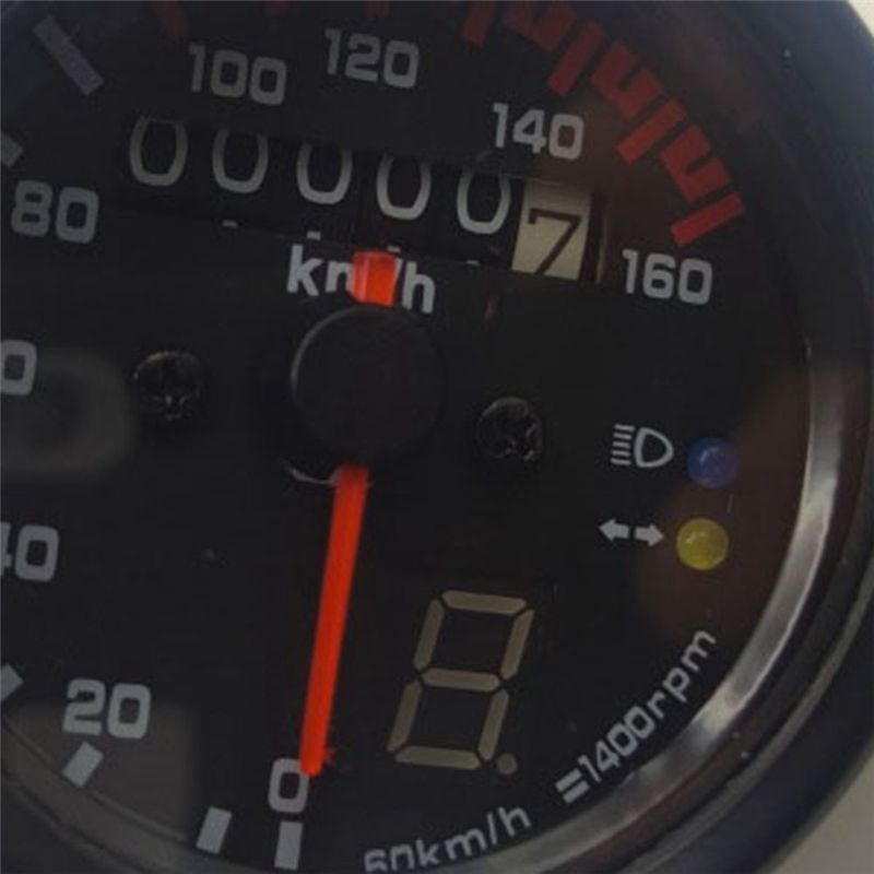 A95E-新しいバイクダッシュボード走行距離計LED Kmメ - Motorcycle Gear Display のレビューと価格