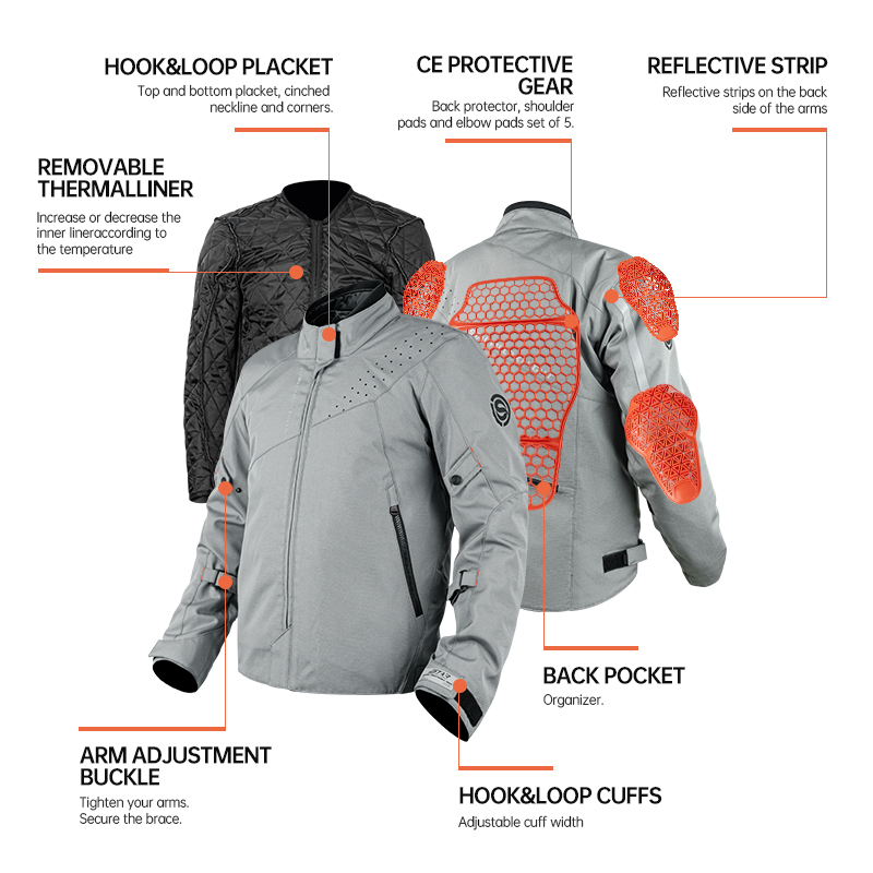 スターフィールドナイト オートバイジャケット 夏用通気性 冬 - Motorcycle Gear For Winter のレビューと価格